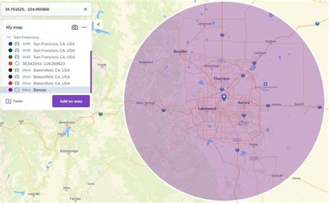 You can visualize. . 5 hour radius from my location